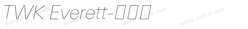 TWK Everett字体转换 TWK Everett字体转换